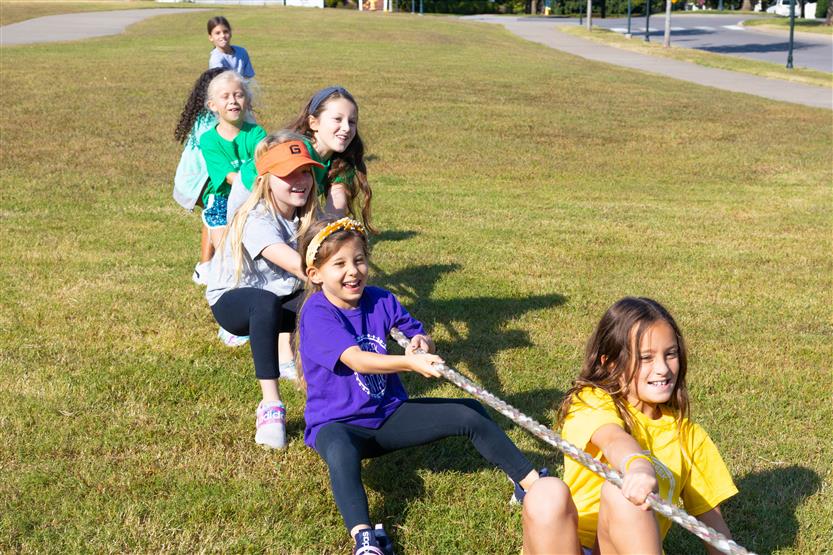 Students participate in field day